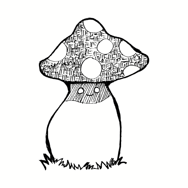 Inktober Mushroom by UntidyVenus