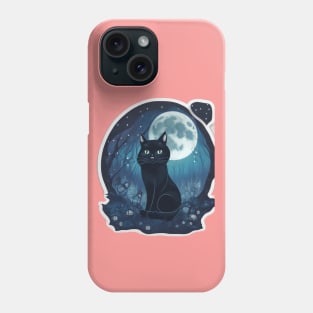 Cat Moonlight Phone Case