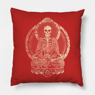 Starving Buddha - Weathered Halftone Pillow