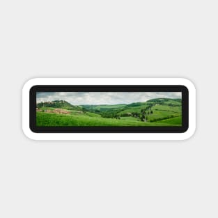 Panoramic view on Val d'Orcia, Tuscany Magnet