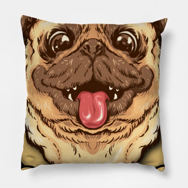 Big Dog Clothing Pillow by Genio01