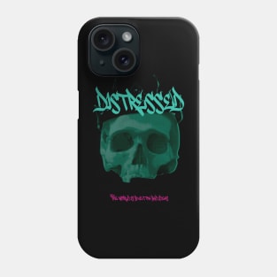 Distressed grunge skull Phone Case