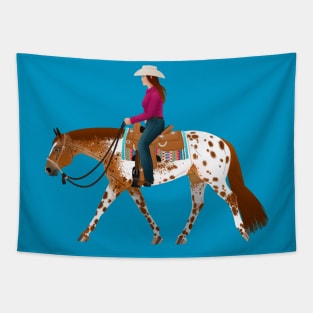 Flashy Appaloosa Western Pleasure Horse - Equine Rampaige Tapestry