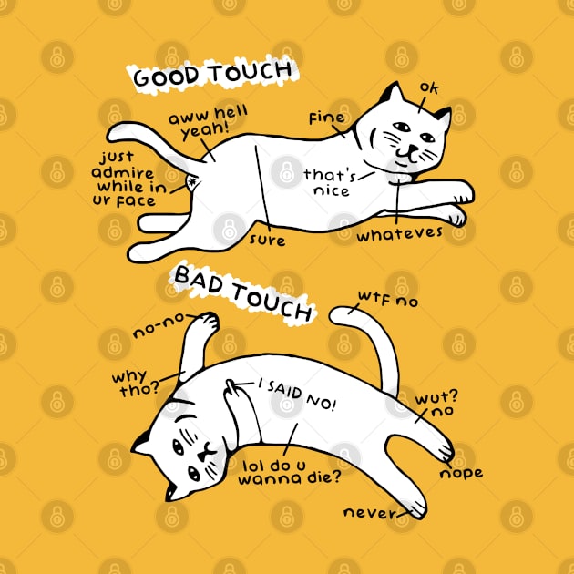 Cat Petting Guide by darklordpug