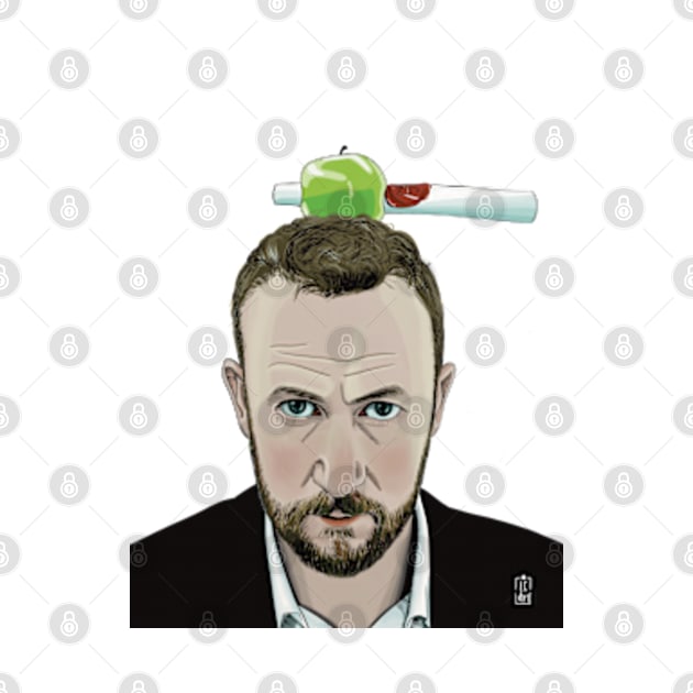 Little Alex Horne, Taskmaster. by Lucy Chambers Art 