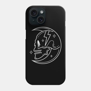 Skull moon Phone Case