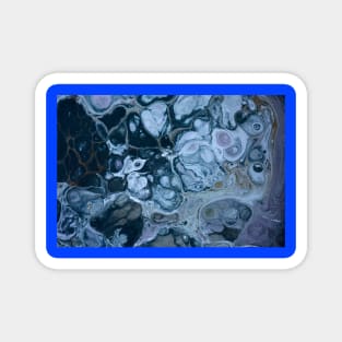 Blue marble design, gift mugs, apparel, t-shirts, hoodies and shirts Magnet