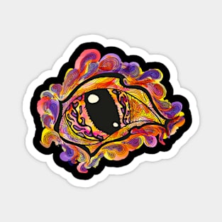 Mystic eye - colorful aquarel design Magnet