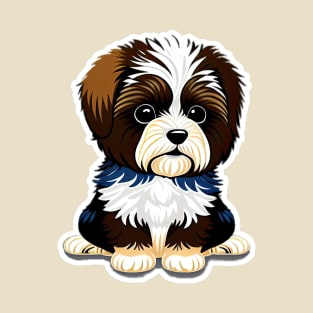 Cute Cartoon Havanese Puppy Dog T-Shirt