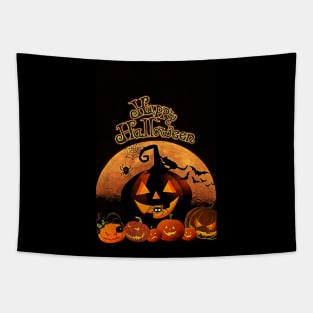 Happy Halloween Pumpkins- Halloween 2019 Tapestry