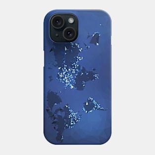 The World (Simplified, Night) Phone Case