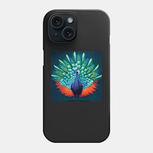 Stunning Peacock Art Phone Case