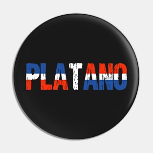 Platano Power Dominican Republic Flag Pin