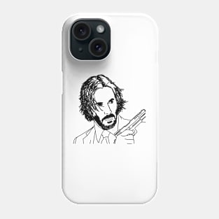 John Wick - Line art Phone Case