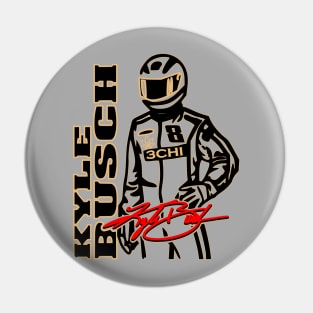 #8 Rowdy Busch Fan Driver Pin