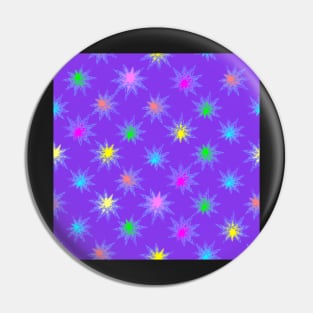 Glow Stars Diagonal Repeat on Purple 5748 Pin