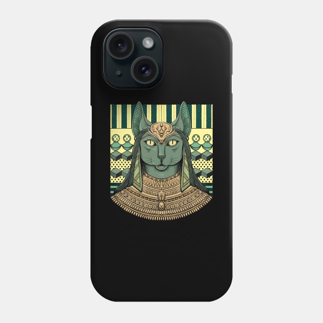 Bastet Egyptian Cat Goddess Phone Case by RGB Ginger