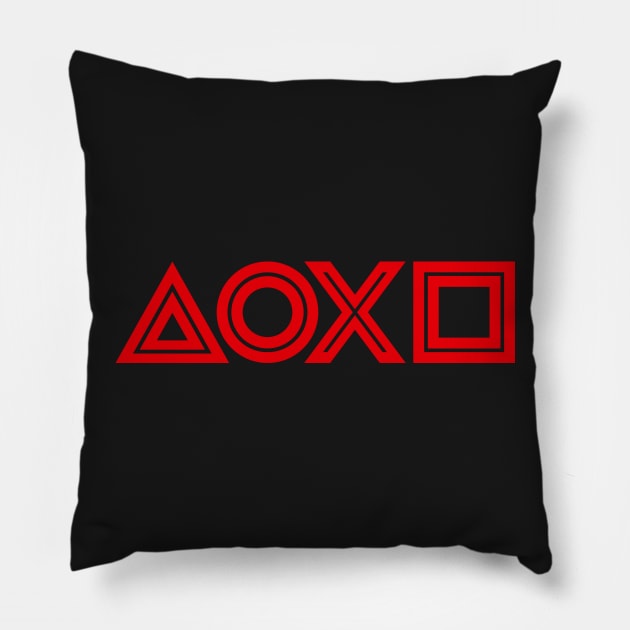 Personified Button Icons Ver. 3 Pillow by nextodie