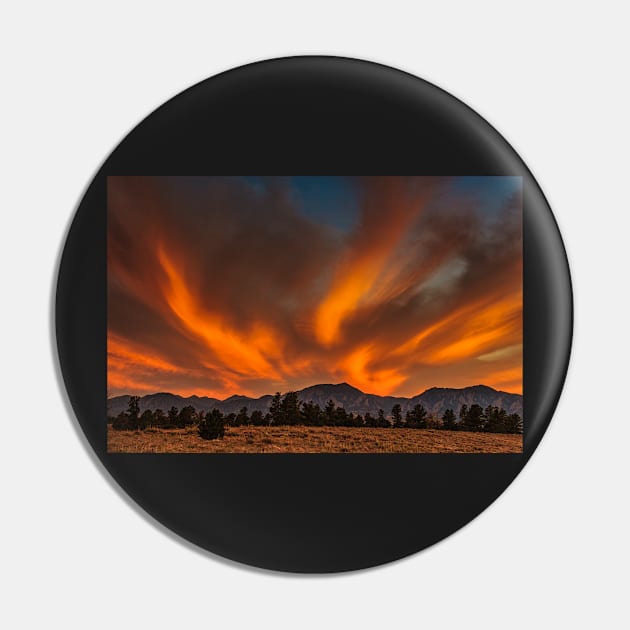 Sunset Flames Pin by nikongreg