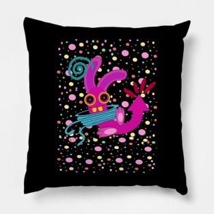 Wacky Rabbit Party Pillow