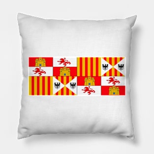 Flag of the Kingdom of Spain from the time of the Catholic Monarchs in the XV century. Pillow