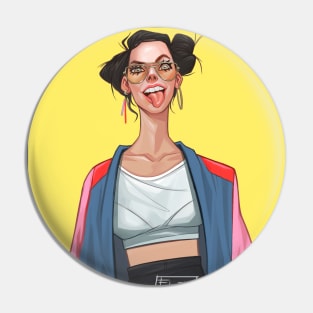 Super cool girl Pin