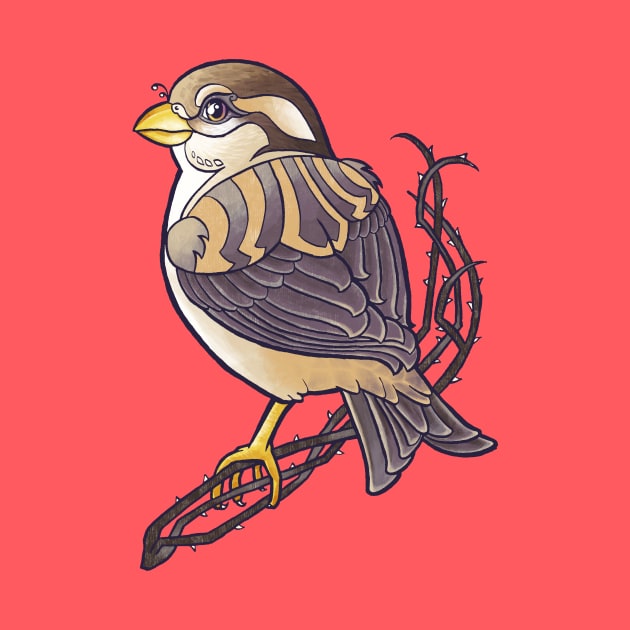 Mandala Sparrow by Theysaurus