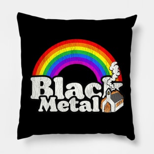 Black Metal Reignbow Pillow