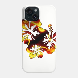 Hibiscus Trio - Orange Phone Case