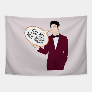 Not Alone - Darren Criss Tapestry