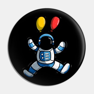 Flying Astronaut Pin