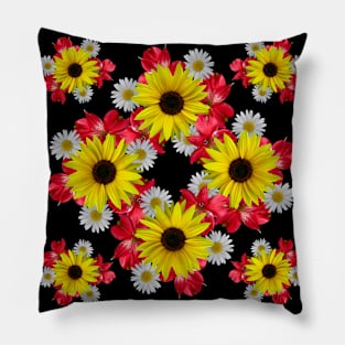 sunflowers daisy flower blooming daisies floral blossoms Pillow