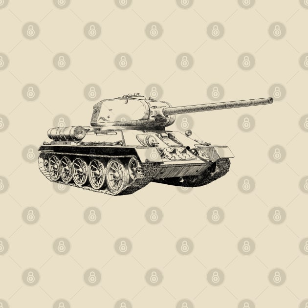 Tank T-34 by sibosssr