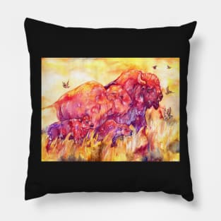 Prairie Giants- American Bison Pillow