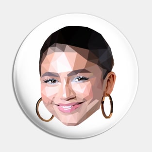 Lowpoly Zendaya Pin