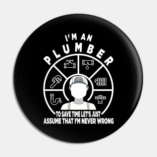 Plumber Plumber Profession Gas Water Plumber Pin