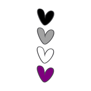 Asexual hearts flag T-Shirt