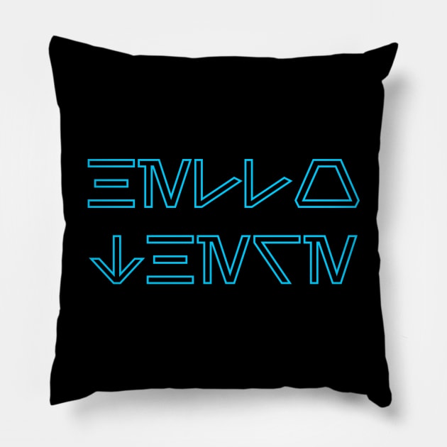 Hello There (A Long Time Ago colors) Pillow by Magic Whiskey ART