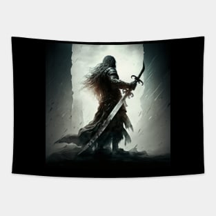 The fear fighter with his sword Tapestry