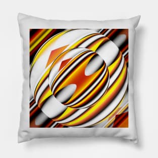 Striped circles Pillow