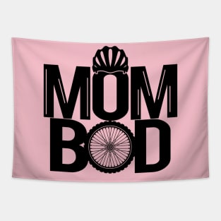 Mom Bod Cycling Gift For Cyclist Mom Mother Tapestry