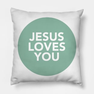 jesus loves you (forrest) Pillow