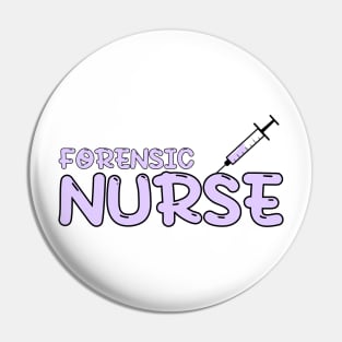 Forensic Nurse Purple Pin