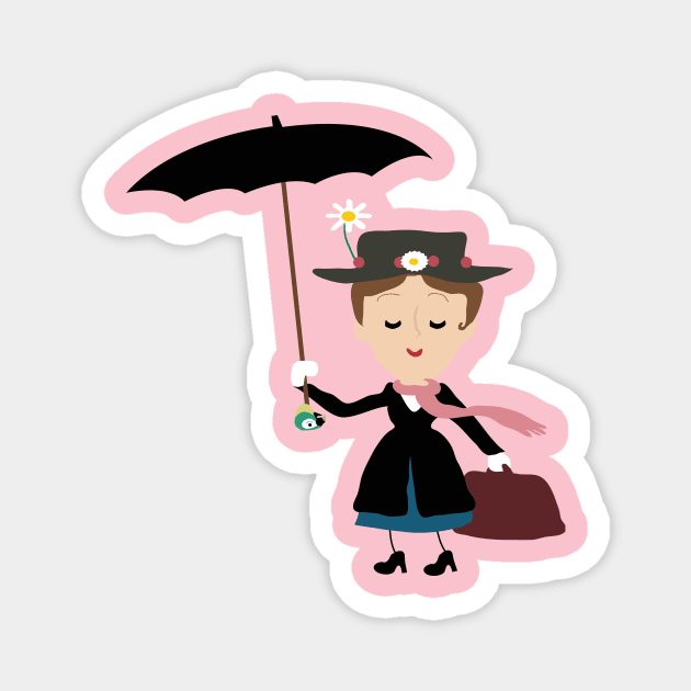 Mary Poppins Magnet by Lydilena