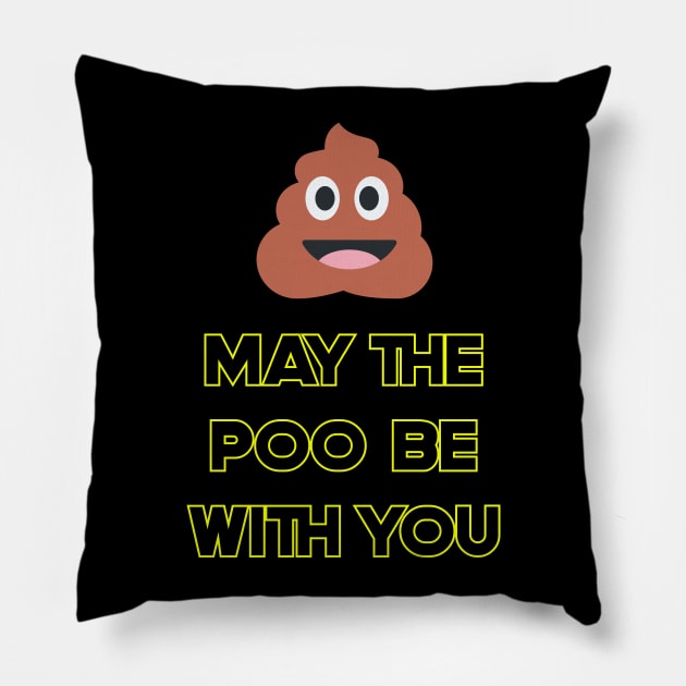 May the Poo be with you - Baby Kids Onesie Pillow by Tees_N_Stuff