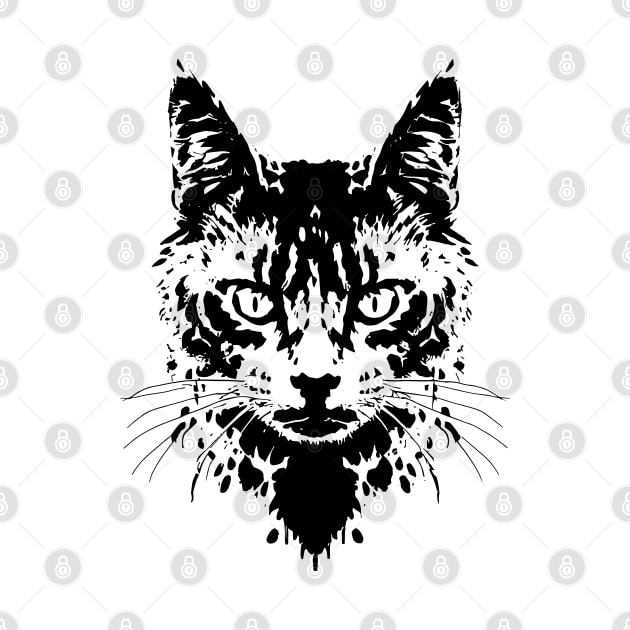 Cute Cat Illusion Design, Funny Cat Lover Gift Idea by PugSwagClothing