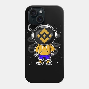 Hiphop Astronaut Binance BNB Coin To The Moon Crypto Token Cryptocurrency Wallet Birthday Gift For Men Women Kids Phone Case