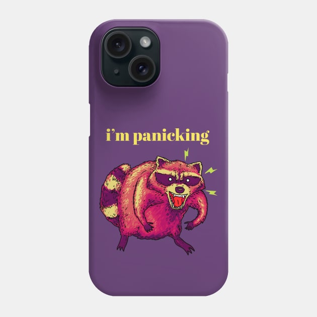 p a n i c k i n g Phone Case by codrea