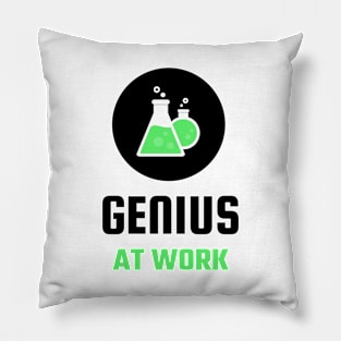 Genius at work Pillow