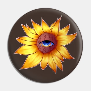 Sunflower Design Pin